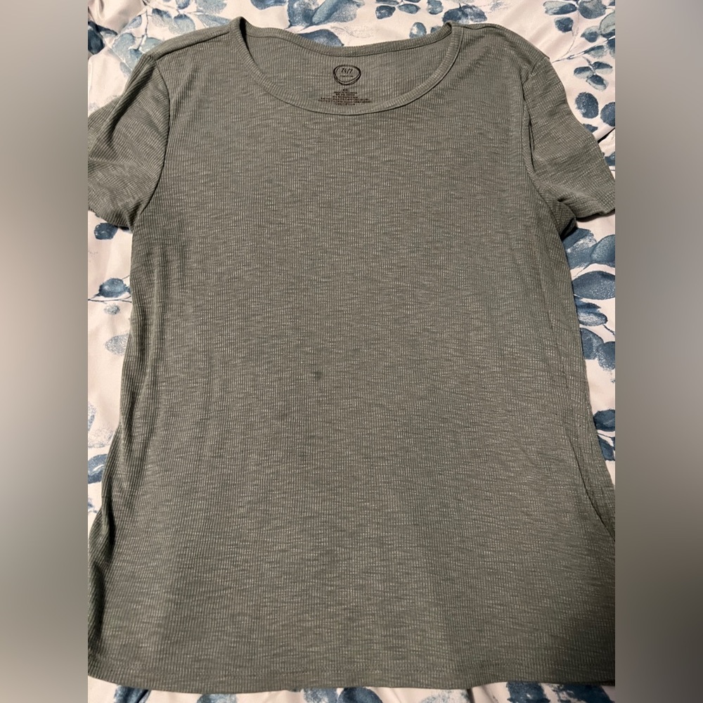 Green T-shirt.